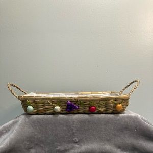 Boho Mid Century Modern Serving Basket